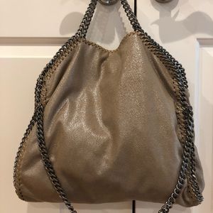 Stella McCartney Falabella Chamois Fold Over Tote